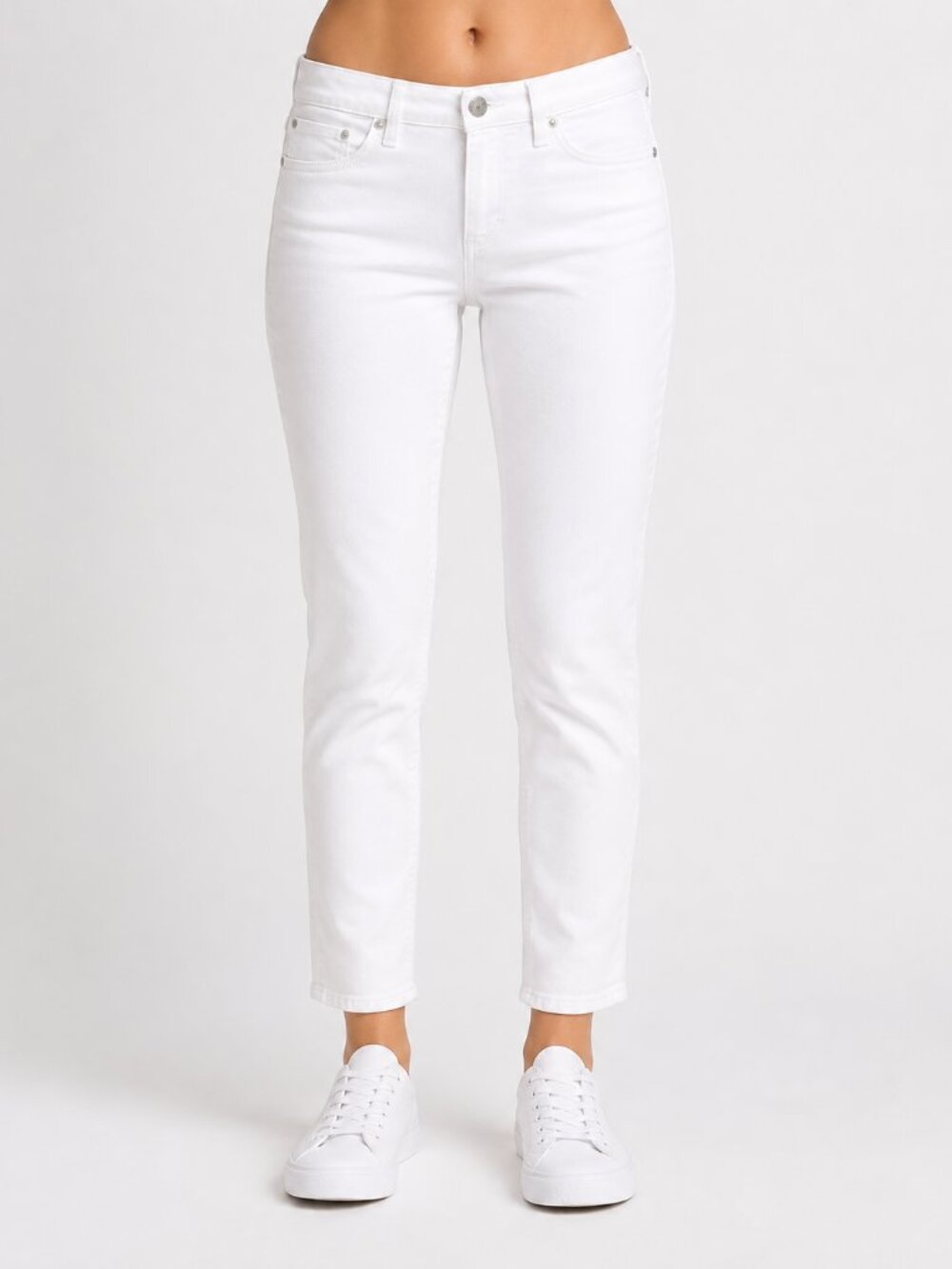 Lucky Brand White Ankle Jeans Size 8/29 Stretch Slim Straight